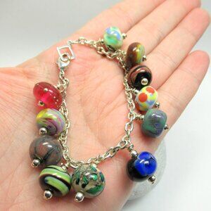 Lampwork Orphan bead bracelet